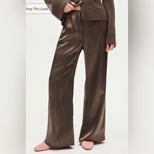 Primark Mocha Satin Pants